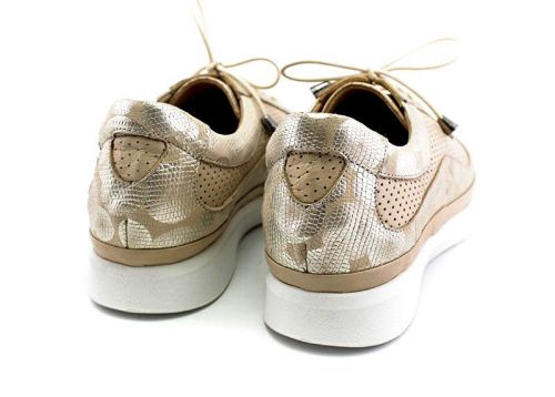 Pantofi dama de vara din piele naturala in bej - Model Donna