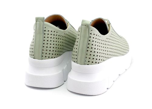 Pantofi de vara dama din piele naturala in resedavo - Model Laska