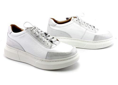 Pantofi casual dama alb - Model Talia.