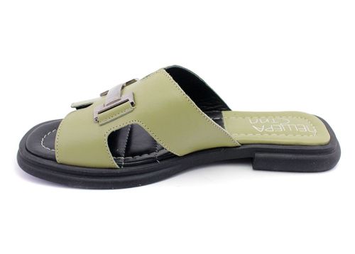 Papuci casual dama de culoare verde - Model Cassiopeia