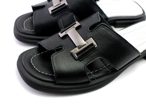 Papuci casual dama negru - Model Cassiopeia