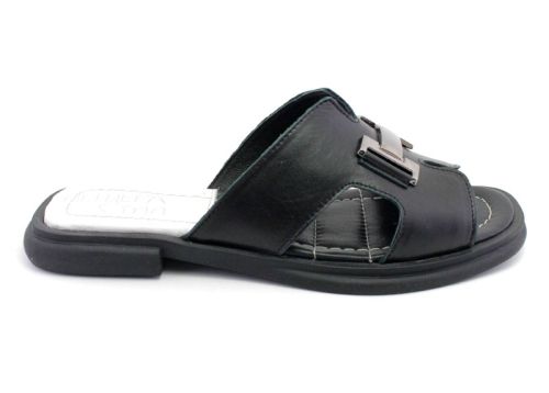 Papuci casual dama negru - Model Cassiopeia