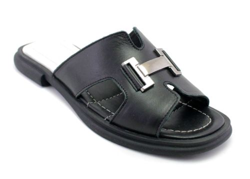 Papuci casual dama negru - Model Cassiopeia