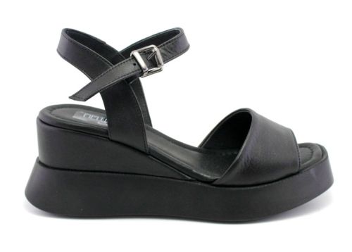Sandale de dama cu platforma negru - Model Araceli
