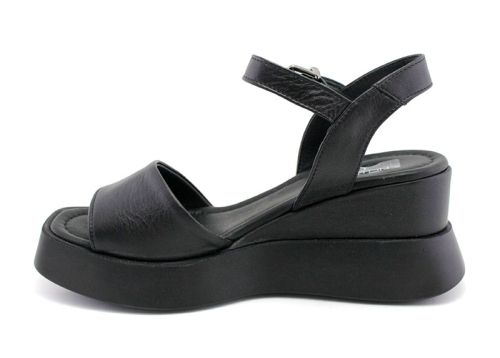 Sandale de dama cu platforma negru - Model Araceli