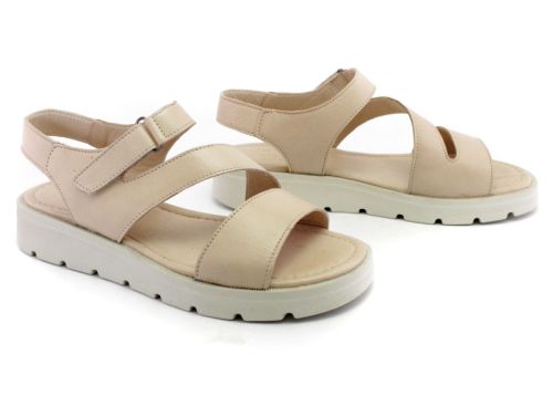 Sandale casual dama in bej - Model Rossi.