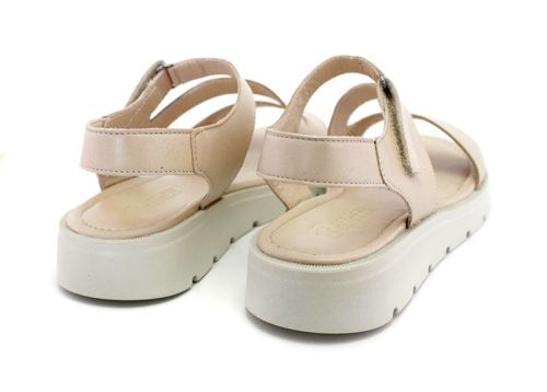 Sandale casual dama in bej - Model Rossi.
