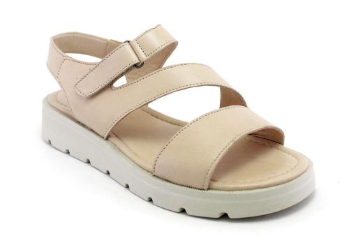 Sandale casual dama in bej - Model Rossi.