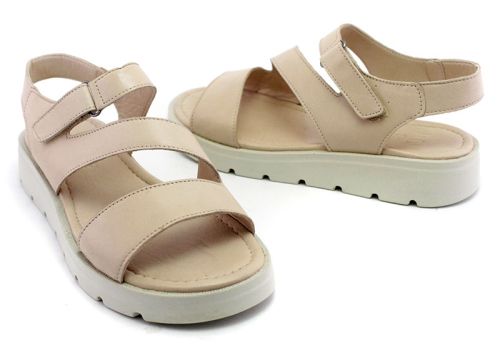Sandale casual dama in bej - Model Rossi.
