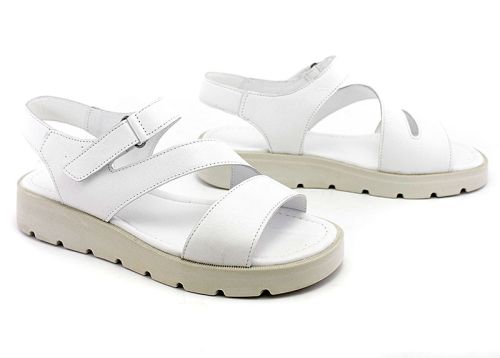 Sandale casual dama alb - Model Rossi.