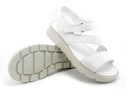 Sandale casual dama alb - Model Rossi.