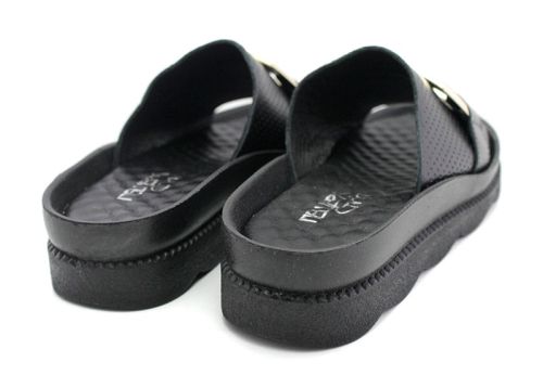 Papuci dama negru - model Rufina