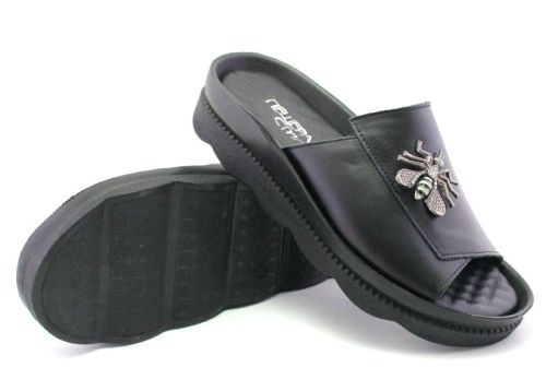 Papuci dama negru - model Pallada.