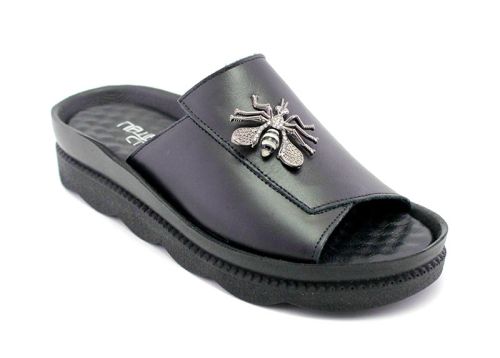 Papuci dama negru - model Pallada.