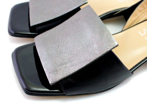 Sandale de dama din piele naturala de culoare neagra - Model Matilda.