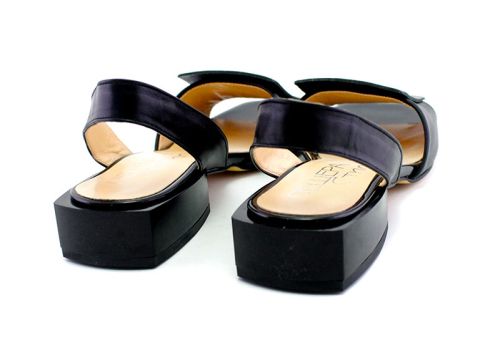 Sandale de dama din piele naturala de culoare neagra - Model Matilda.