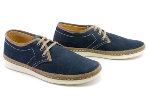 Pantofi pentru bărbați în albastru închis - Model Philip.