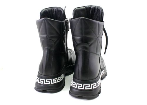 Cizme de dama stil sport in negru, model Pandora