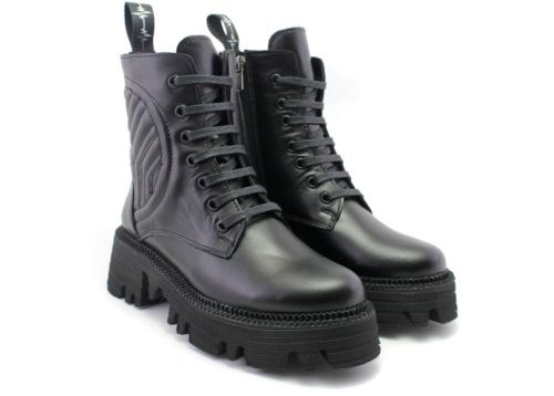 Cizme casual dama negru - Model Teneris.