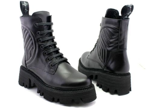 Cizme casual dama negru - Model Teneris.