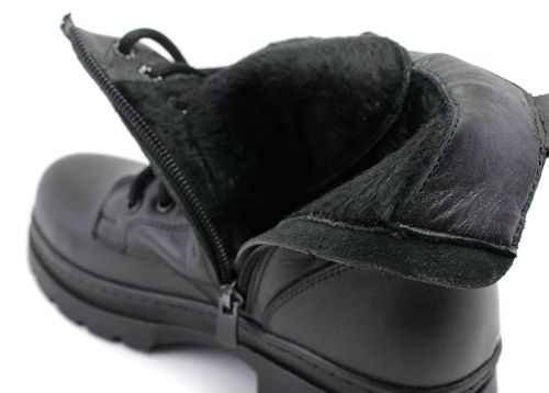 Cizme de dama din piele naturala de culoare neagra - Model Fanny.