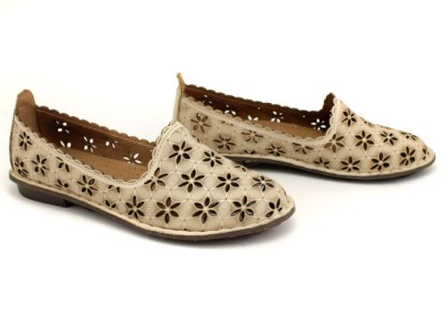 Pantofi de vara dama in bej - Model Alaia.