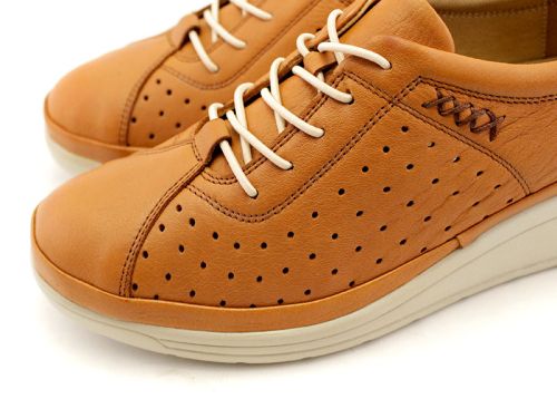 Pantofi casual dama in maro deschis - Model Ilona.