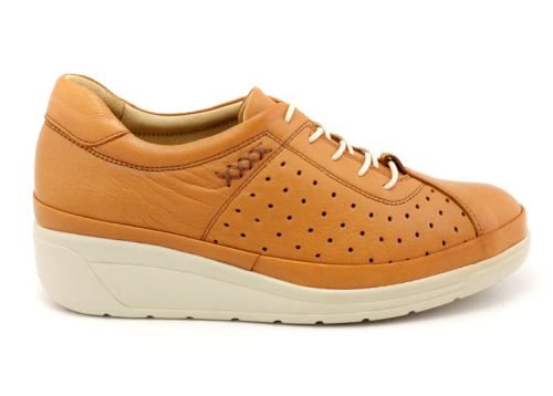 Pantofi casual dama in maro deschis - Model Ilona.