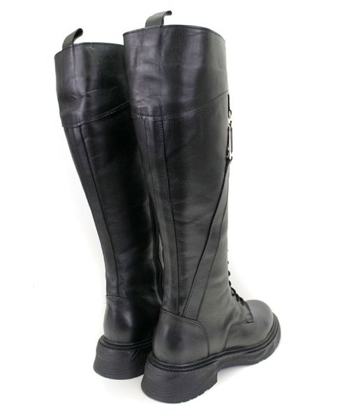 Tocuri de dama din piele naturala de culoare neagra - Model Amy