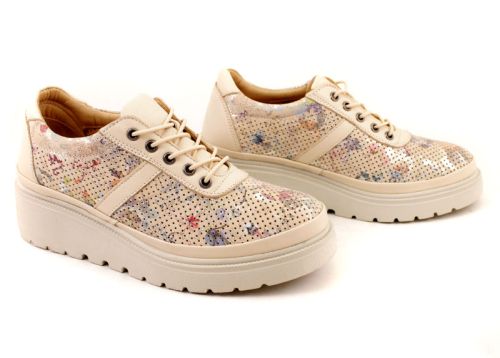 Pantofi casual dama in bej - Model Angela.