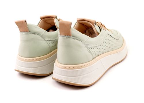 Mocasini de dama din piele naturala in canelura - Model Denisa
