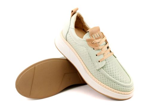 Mocasini de dama din piele naturala in canelura - Model Denisa
