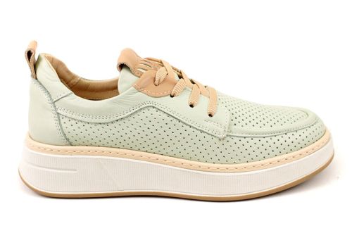 Mocasini de dama din piele naturala in canelura - Model Denisa