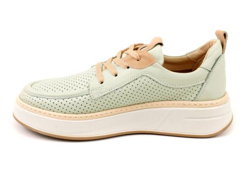 Mocasini de dama din piele naturala in canelura - Model Denisa