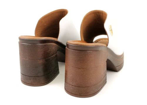 Sandale de dama din piele naturala alb - modelCornelia