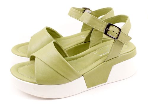 Sandale dama verde - model Un curcubeu