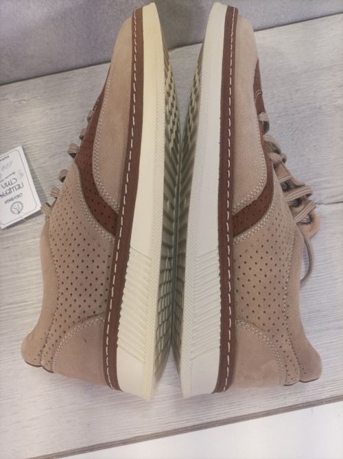 Pantofi casual barbatesti cu sireturi de culoare nurca - Model Gustav.