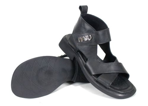 sandale damă Cielo Caldo piele neagră