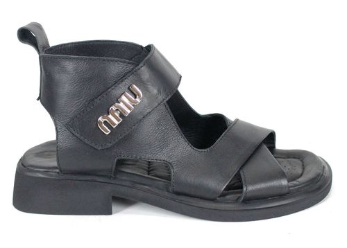 sandale damă Cielo Caldo piele neagră