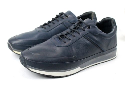 Pantofi casual pentru bărbați în albastru închis - Model Amador.