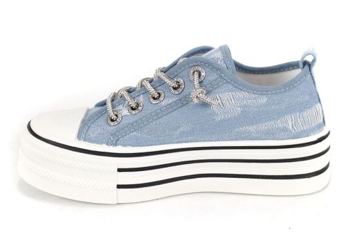 Bella Vista Bleu – pantofi sport casual pentru femei în nuanță denim deschis