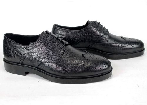 Pantofi eleganți bărbătești Linea Ombra – Oxford din piele naturală floater neagră