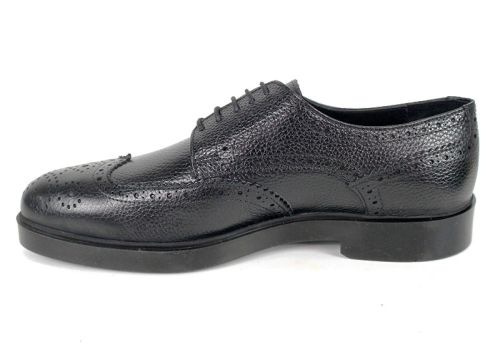 Pantofi eleganți bărbătești Linea Ombra – Oxford din piele naturală floater neagră