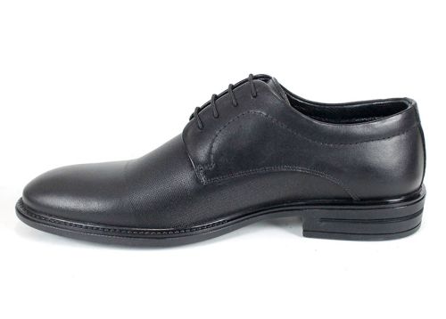 Pantofi eleganți bărbați Alexandru din piele naturală neagră