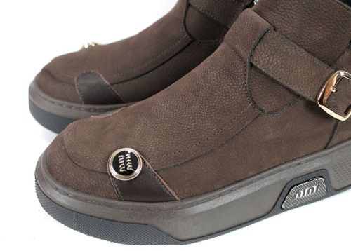 Stella Urbano - Mocasini de dama din piele naturala cu accente stilate