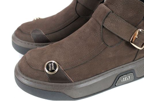 Stella Urbano - Mocasini de dama din piele naturala cu accente stilate