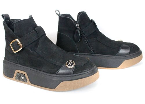 Stella Urbano - Mocasini de dama din piele naturala cu accente stilate