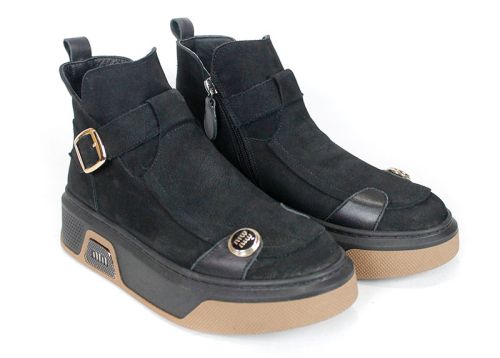 Stella Urbano - Mocasini de dama din piele naturala cu accente stilate