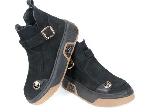 Stella Urbano - Mocasini de dama din piele naturala cu accente stilate