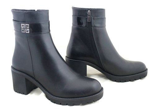 Stella Urbano - Mocasini de dama din piele naturala cu accente stilate